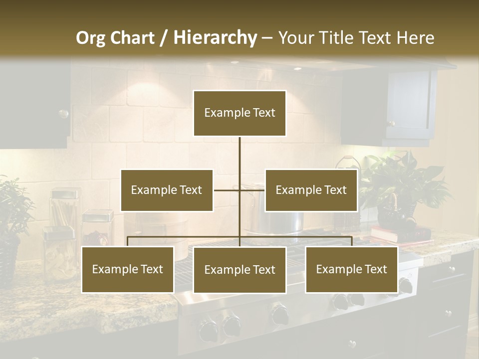Luxury Kitchen With Modern Stove Close-Up. PowerPoint Template
