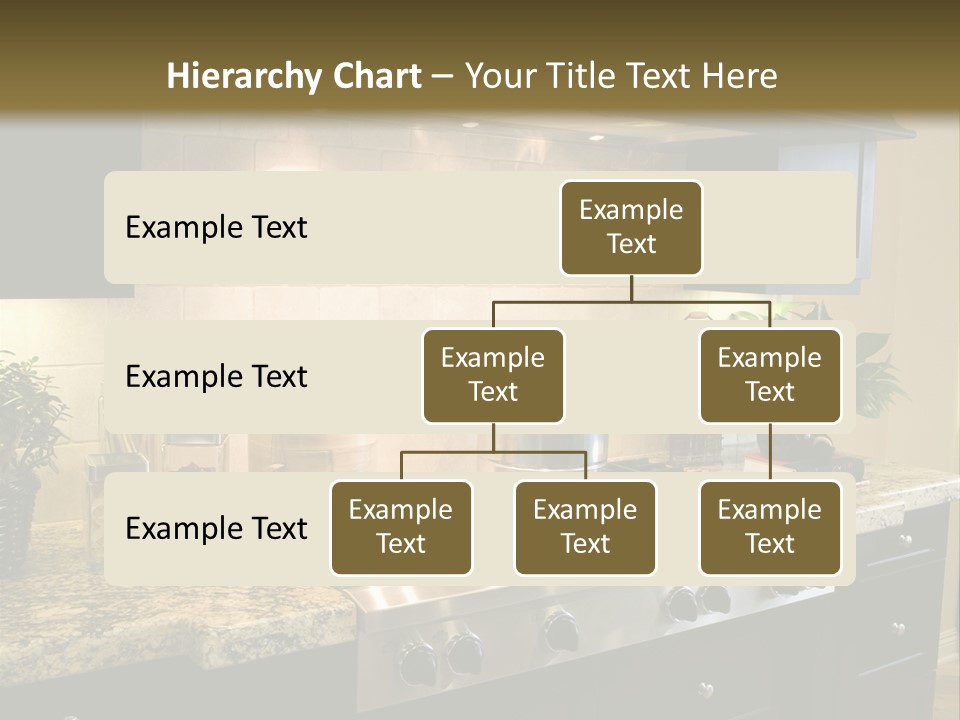 Luxury Kitchen With Modern Stove Close-Up. PowerPoint Template