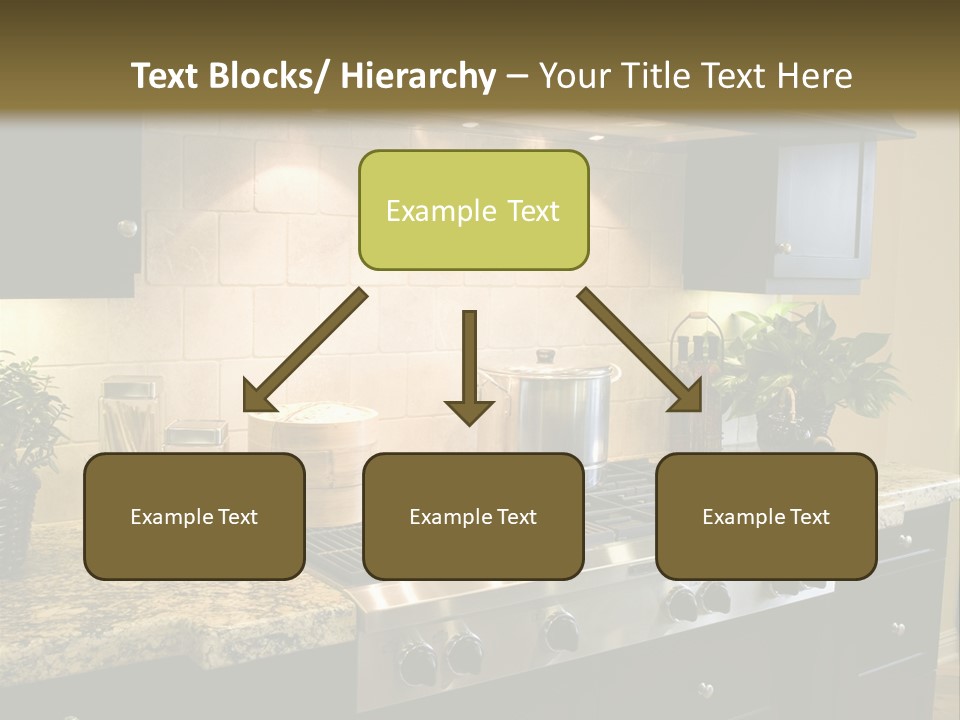 Luxury Kitchen With Modern Stove Close-Up. PowerPoint Template