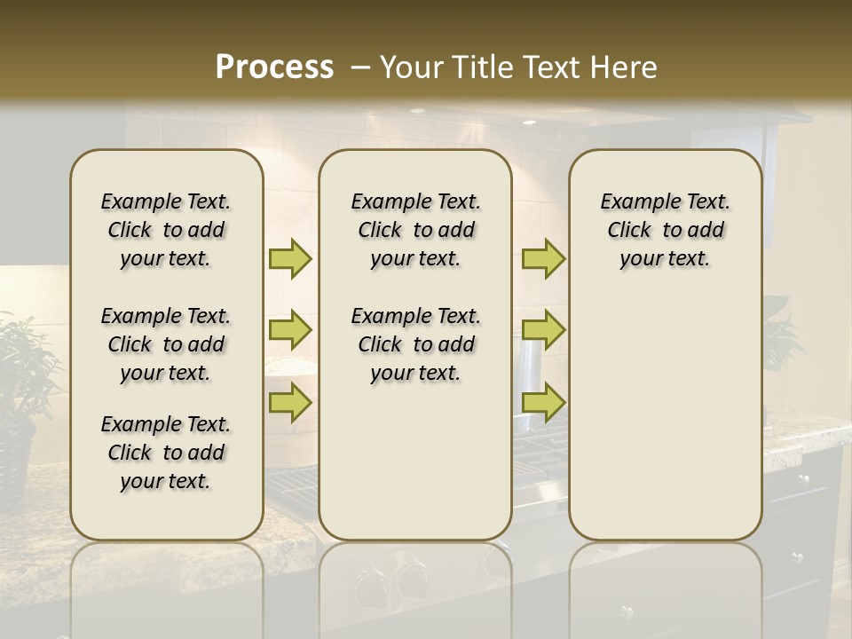 Luxury Kitchen With Modern Stove Close-Up. PowerPoint Template