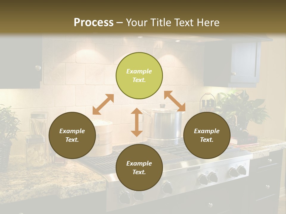 Luxury Kitchen With Modern Stove Close-Up. PowerPoint Template