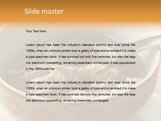 Pork Rib Soup Traditional Chinese Cuisine Clear Broth PowerPoint Template