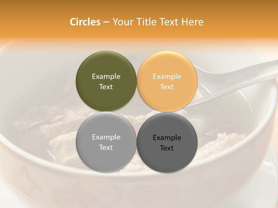 Pork Rib Soup Traditional Chinese Cuisine Clear Broth PowerPoint Template