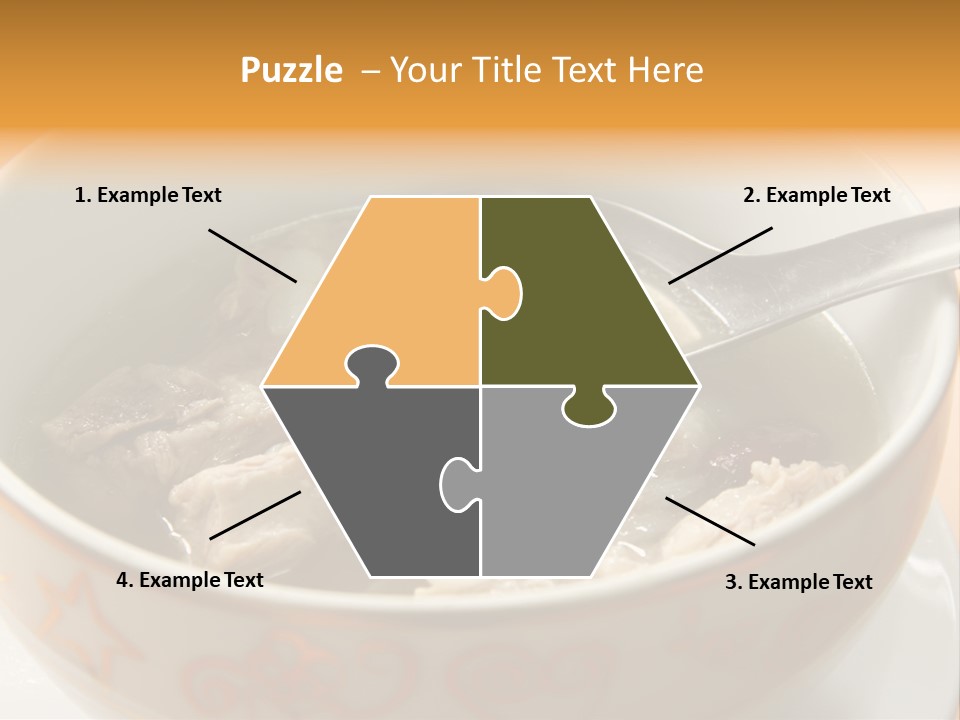 Pork Rib Soup Traditional Chinese Cuisine Clear Broth PowerPoint Template