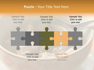 Pork Rib Soup Traditional Chinese Cuisine Clear Broth PowerPoint Template