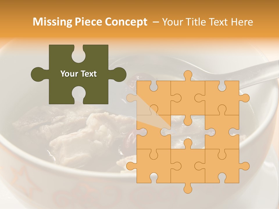 Pork Rib Soup Traditional Chinese Cuisine Clear Broth PowerPoint Template