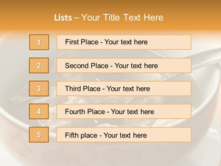 Pork Rib Soup Traditional Chinese Cuisine Clear Broth PowerPoint Template