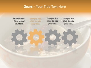 Pork Rib Soup Traditional Chinese Cuisine Clear Broth PowerPoint Template