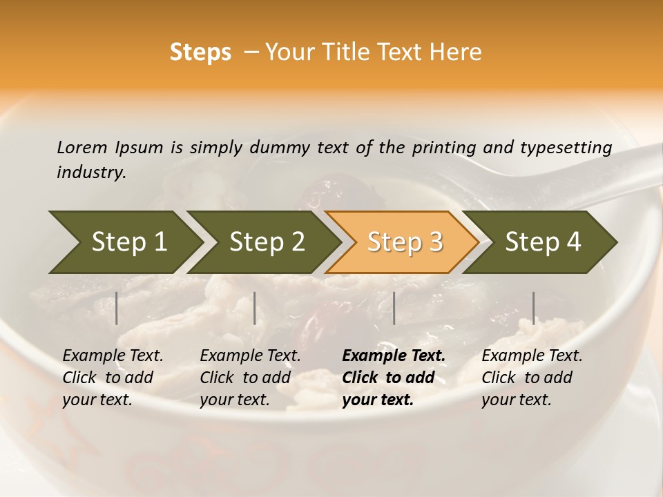 Pork Rib Soup Traditional Chinese Cuisine Clear Broth PowerPoint Template