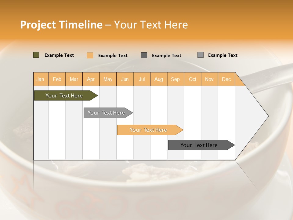 Pork Rib Soup Traditional Chinese Cuisine Clear Broth PowerPoint Template