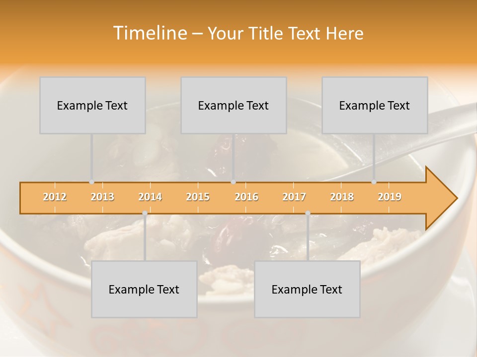 Pork Rib Soup Traditional Chinese Cuisine Clear Broth PowerPoint Template