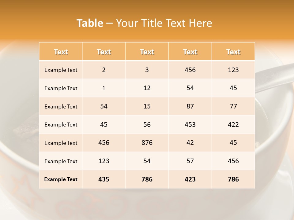 Pork Rib Soup Traditional Chinese Cuisine Clear Broth PowerPoint Template