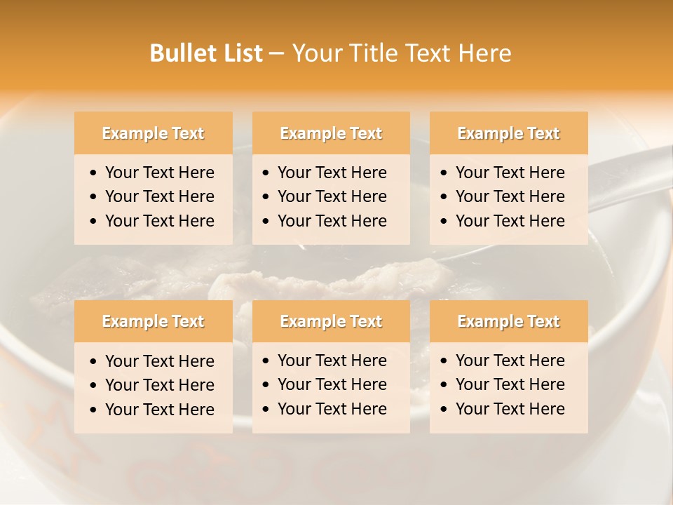 Pork Rib Soup Traditional Chinese Cuisine Clear Broth PowerPoint Template