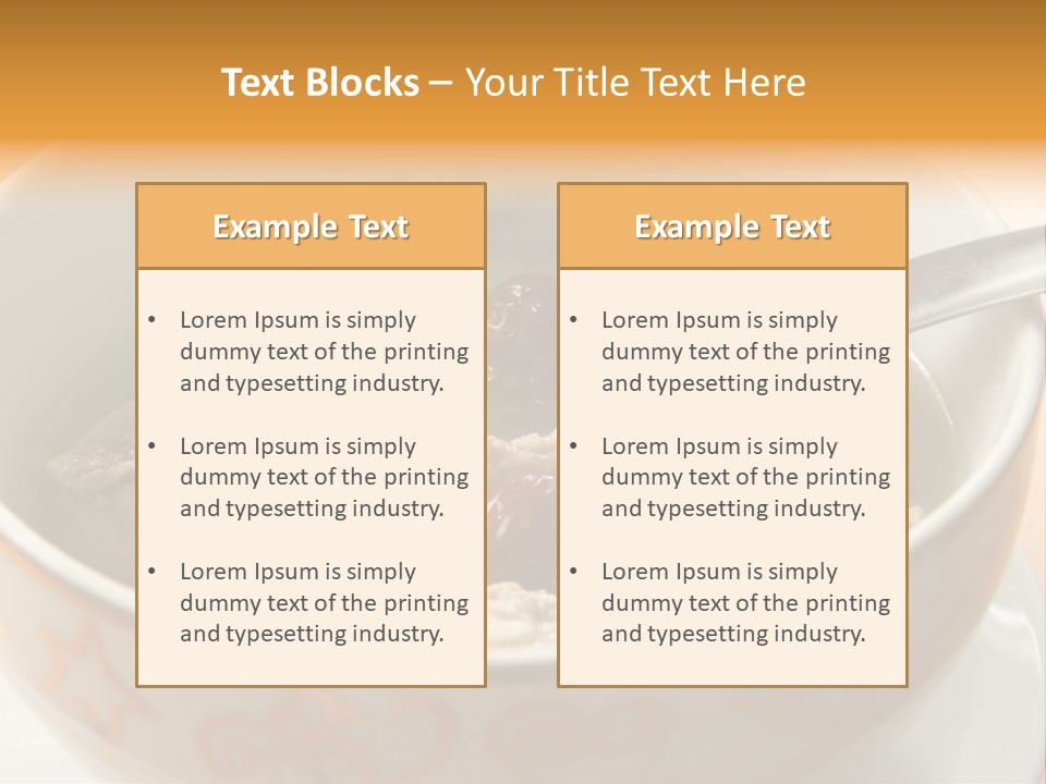 Pork Rib Soup Traditional Chinese Cuisine Clear Broth PowerPoint Template