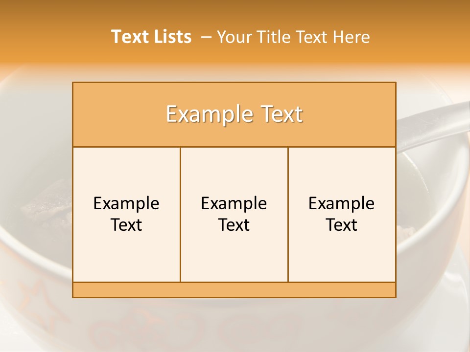 Pork Rib Soup Traditional Chinese Cuisine Clear Broth PowerPoint Template