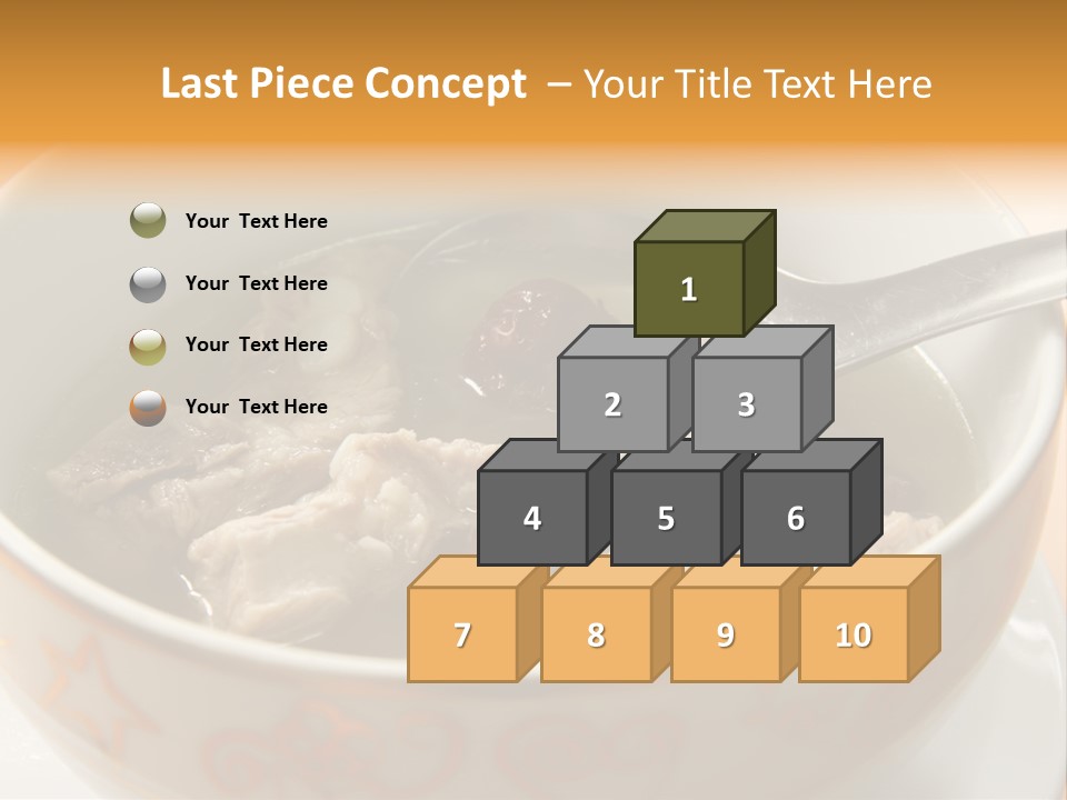 Pork Rib Soup Traditional Chinese Cuisine Clear Broth PowerPoint Template