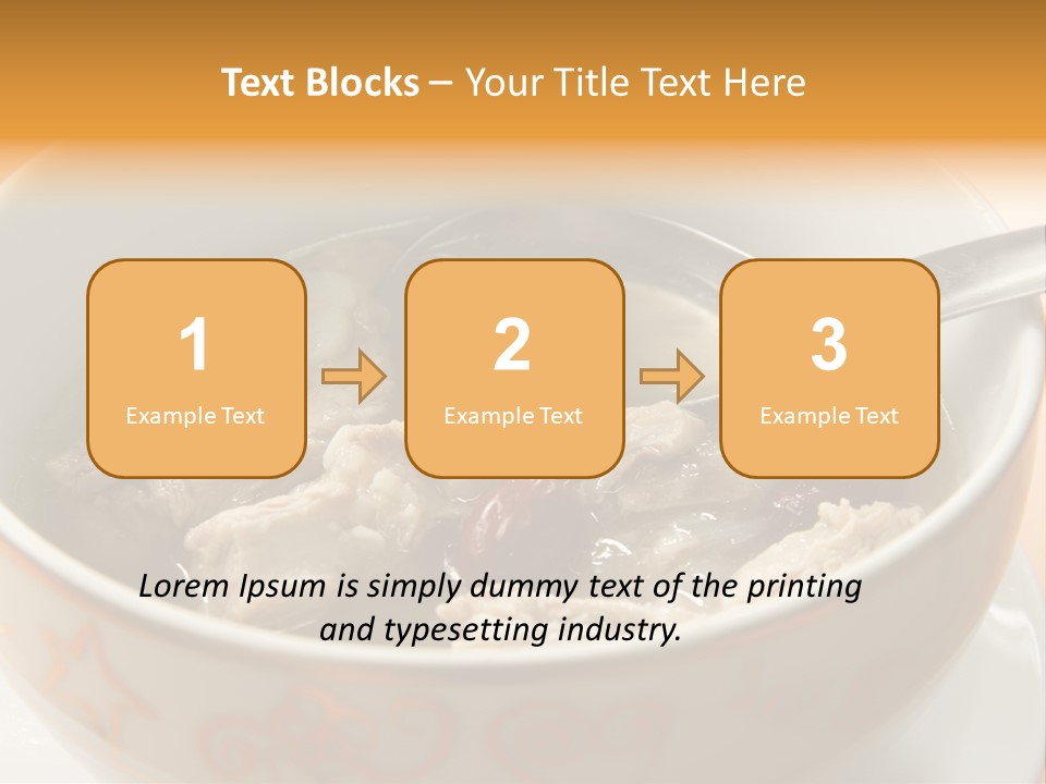 Pork Rib Soup Traditional Chinese Cuisine Clear Broth PowerPoint Template