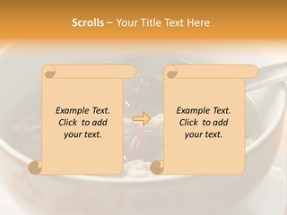 Pork Rib Soup Traditional Chinese Cuisine Clear Broth PowerPoint Template