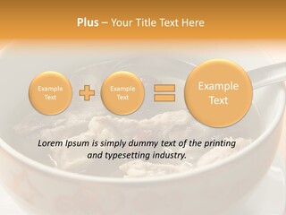 Pork Rib Soup Traditional Chinese Cuisine Clear Broth PowerPoint Template