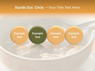 Pork Rib Soup Traditional Chinese Cuisine Clear Broth PowerPoint Template