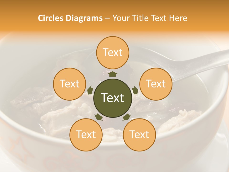 Pork Rib Soup Traditional Chinese Cuisine Clear Broth PowerPoint Template