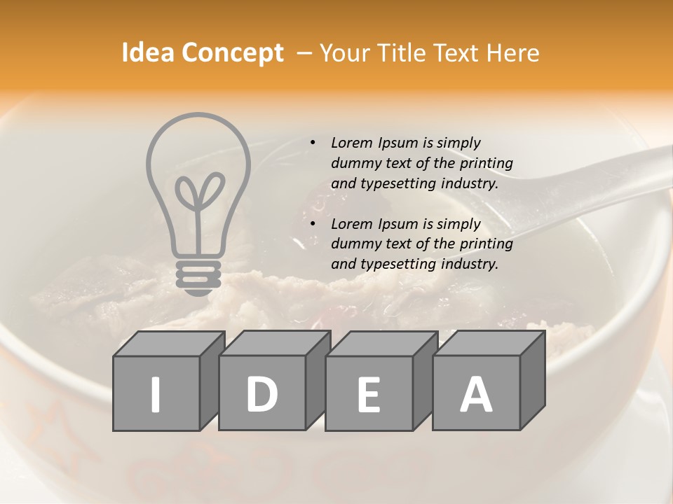 Pork Rib Soup Traditional Chinese Cuisine Clear Broth PowerPoint Template