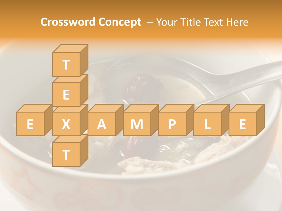 Pork Rib Soup Traditional Chinese Cuisine Clear Broth PowerPoint Template