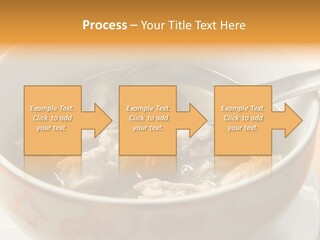 Pork Rib Soup Traditional Chinese Cuisine Clear Broth PowerPoint Template