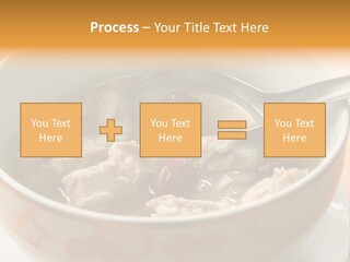 Pork Rib Soup Traditional Chinese Cuisine Clear Broth PowerPoint Template