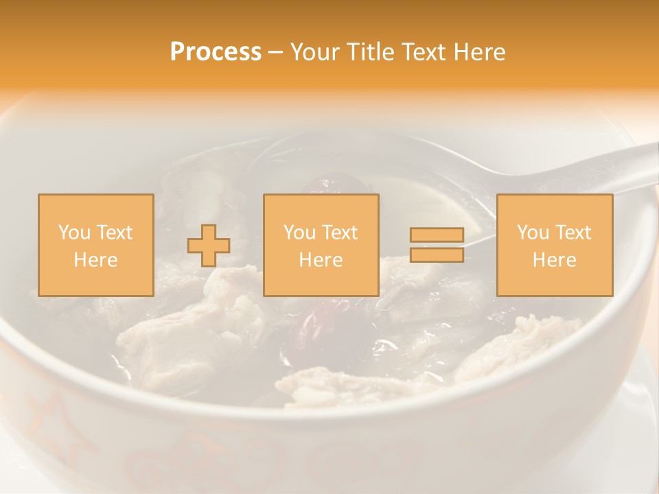 Pork Rib Soup Traditional Chinese Cuisine Clear Broth PowerPoint Template