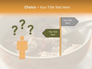 Pork Rib Soup Traditional Chinese Cuisine Clear Broth PowerPoint Template