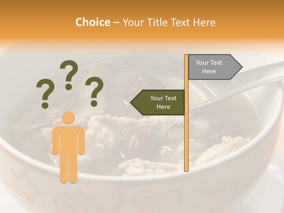 Pork Rib Soup Traditional Chinese Cuisine Clear Broth PowerPoint Template