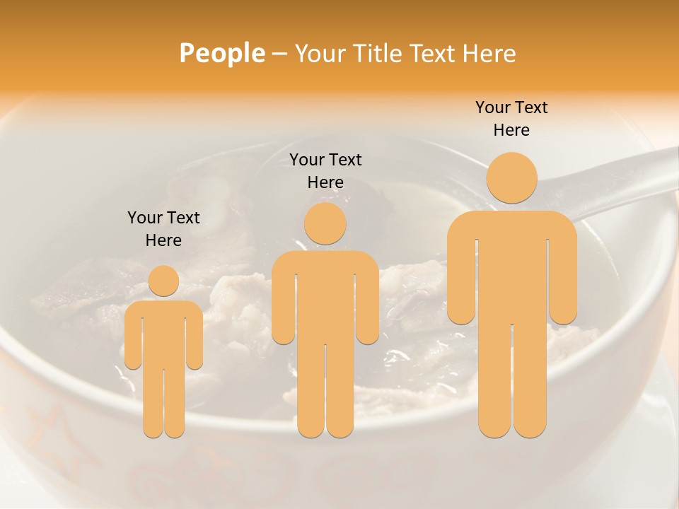 Pork Rib Soup Traditional Chinese Cuisine Clear Broth PowerPoint Template