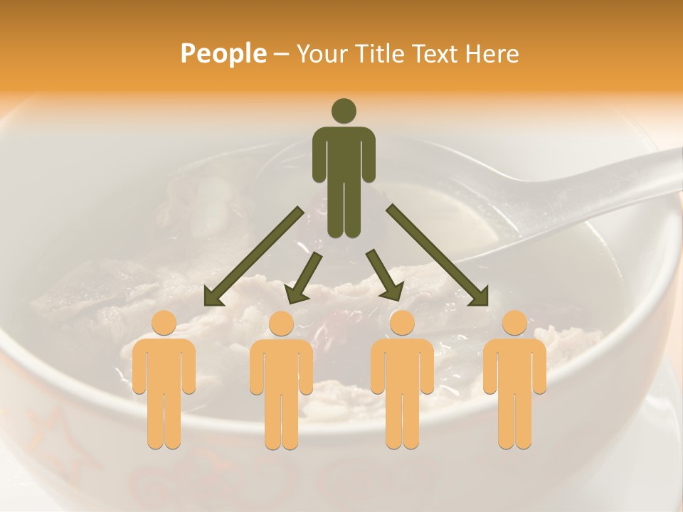 Pork Rib Soup Traditional Chinese Cuisine Clear Broth PowerPoint Template