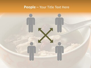 Pork Rib Soup Traditional Chinese Cuisine Clear Broth PowerPoint Template
