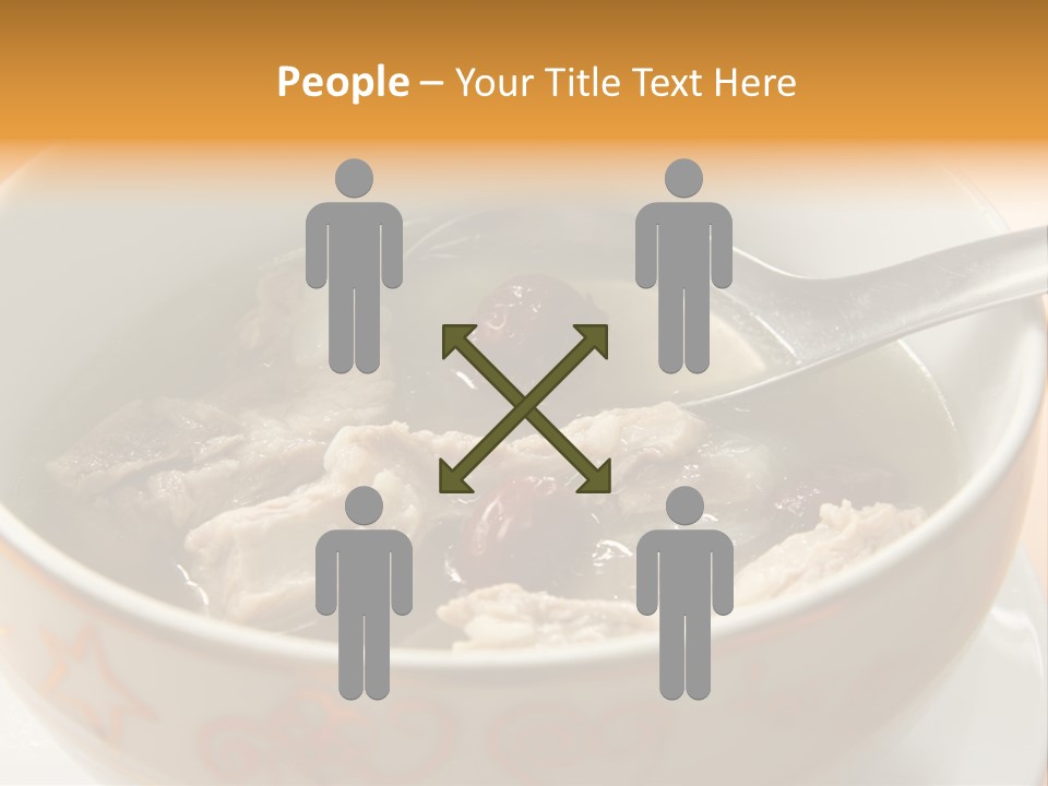 Pork Rib Soup Traditional Chinese Cuisine Clear Broth PowerPoint Template