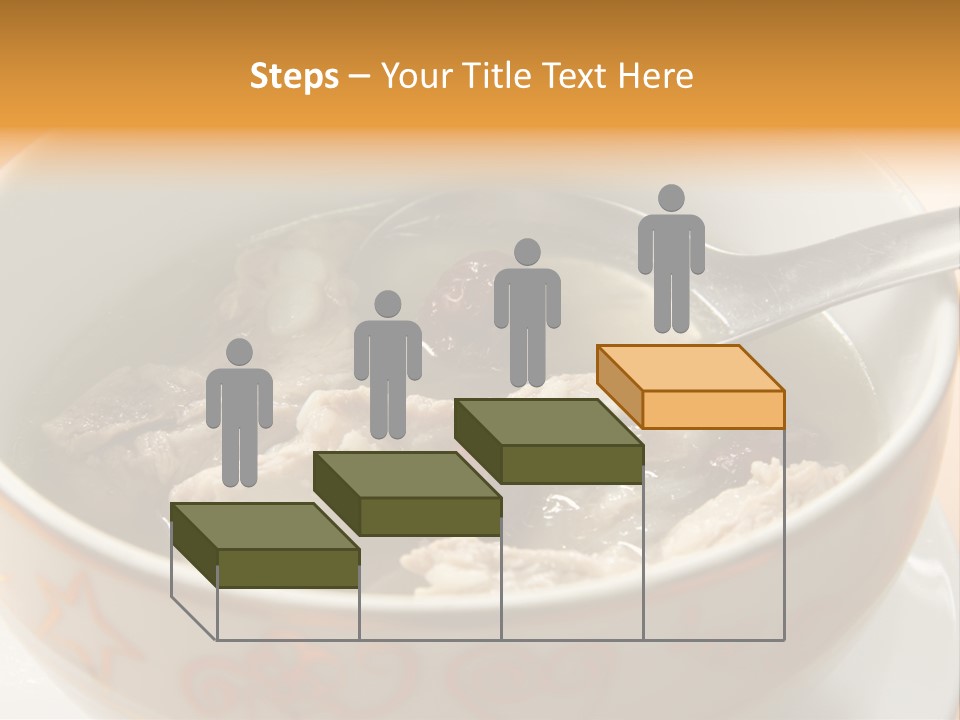 Pork Rib Soup Traditional Chinese Cuisine Clear Broth PowerPoint Template