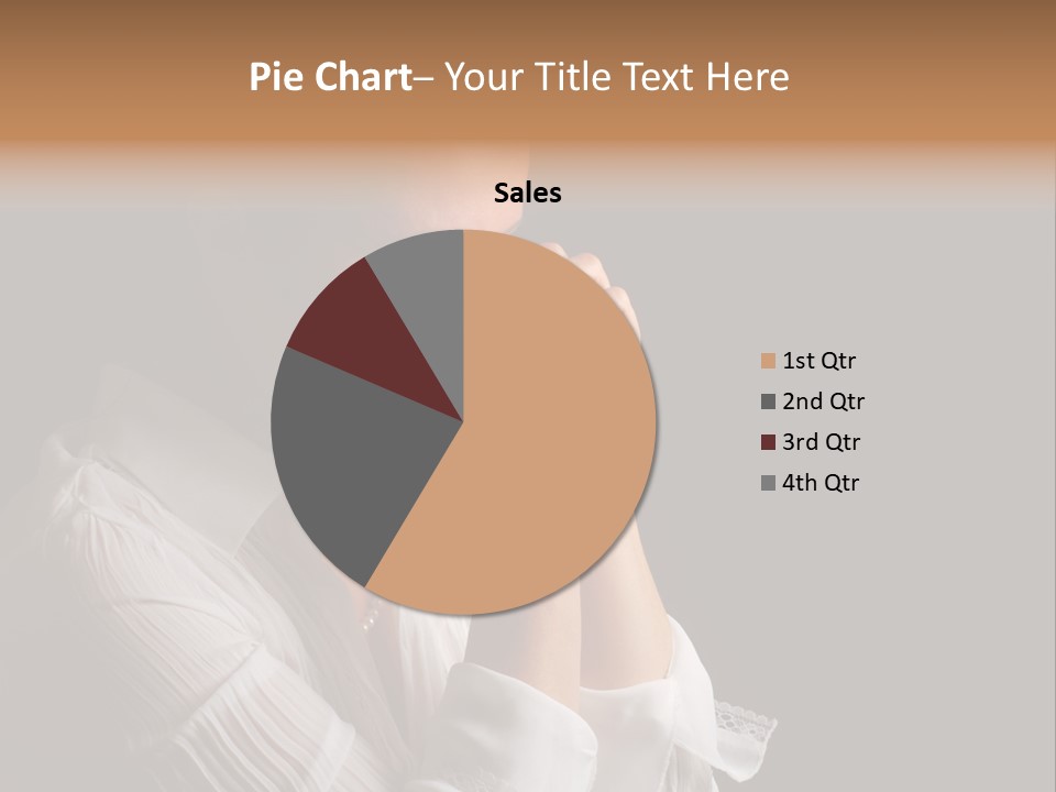 Beautiful Woman With Eyes Closed In Fervent Prayer PowerPoint Template