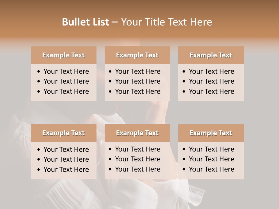 Beautiful Woman With Eyes Closed In Fervent Prayer PowerPoint Template