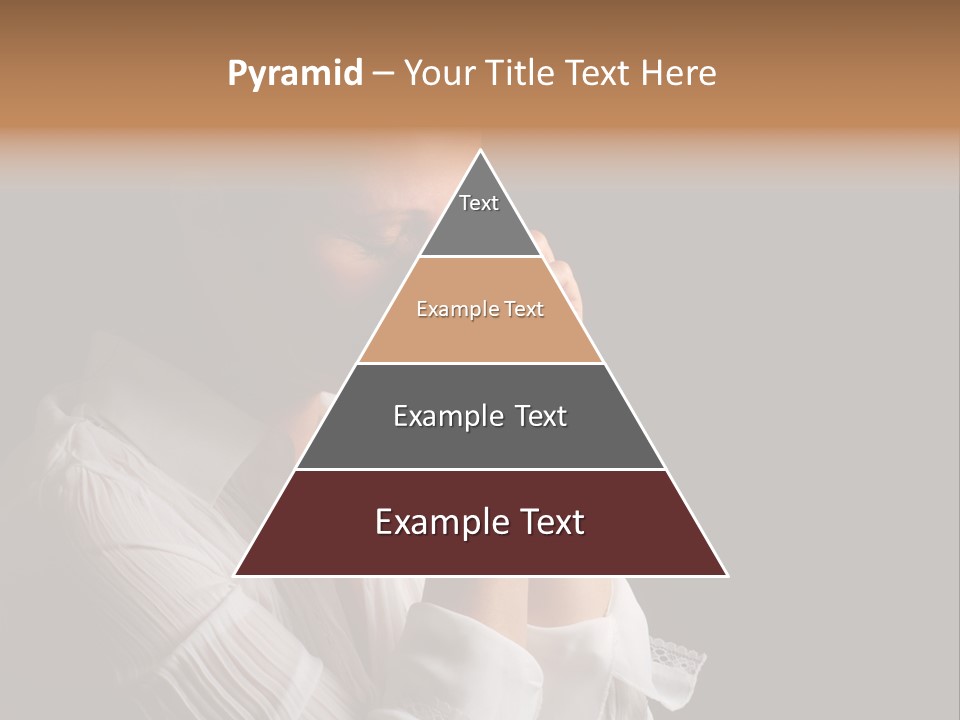 Beautiful Woman With Eyes Closed In Fervent Prayer PowerPoint Template