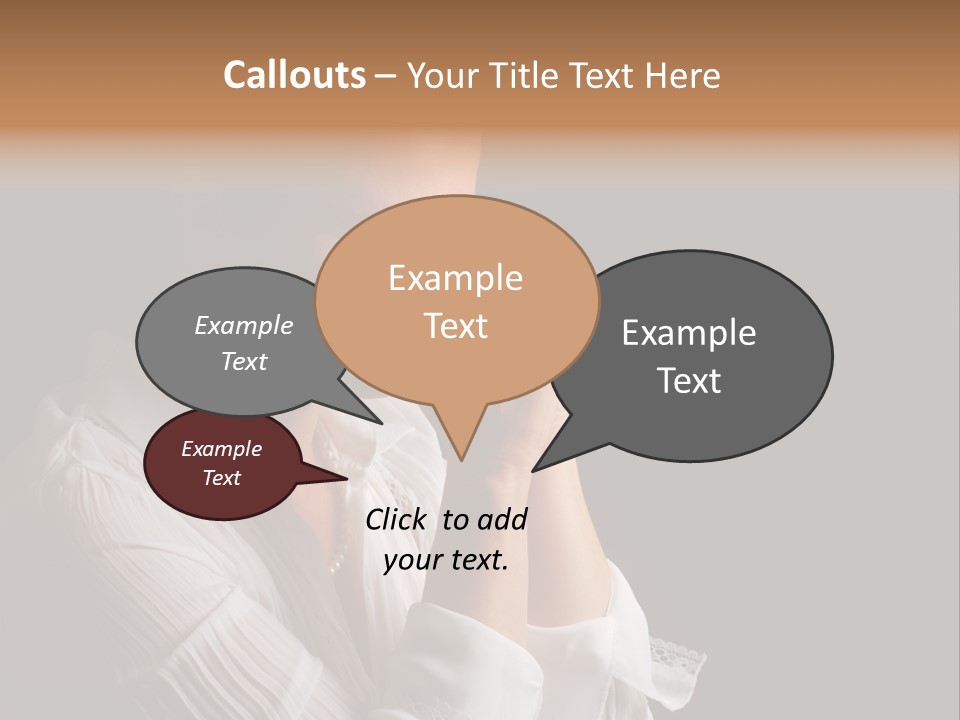 Beautiful Woman With Eyes Closed In Fervent Prayer PowerPoint Template