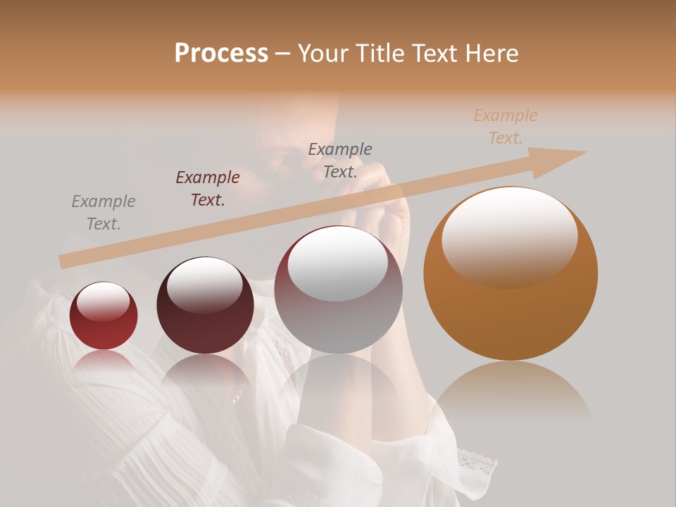 Beautiful Woman With Eyes Closed In Fervent Prayer PowerPoint Template