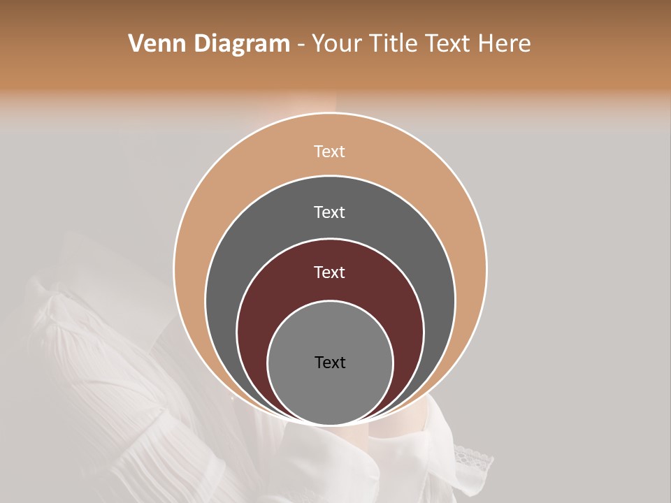 Beautiful Woman With Eyes Closed In Fervent Prayer PowerPoint Template