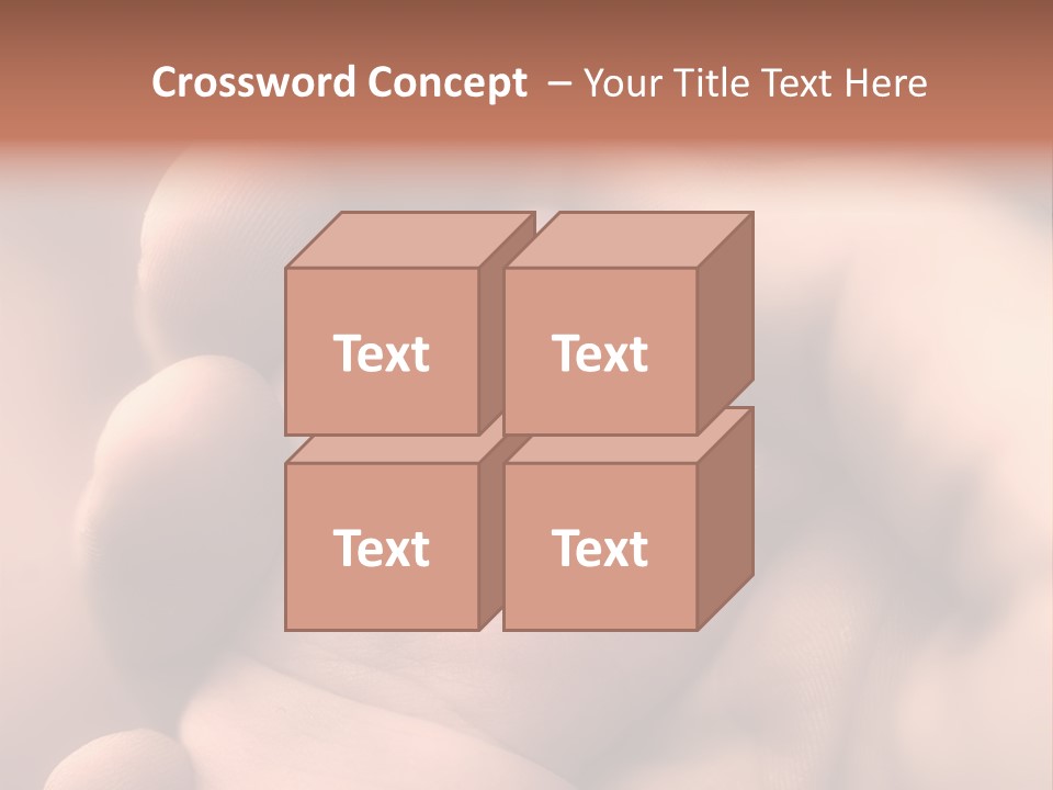 Mother's And Baby's Hands - Sepia PowerPoint Template