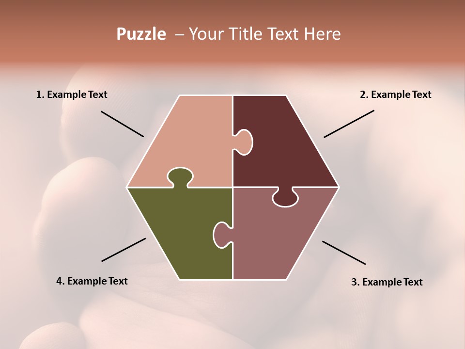 Mother's And Baby's Hands - Sepia PowerPoint Template