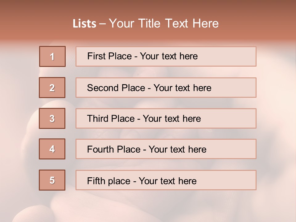 Mother's And Baby's Hands - Sepia PowerPoint Template