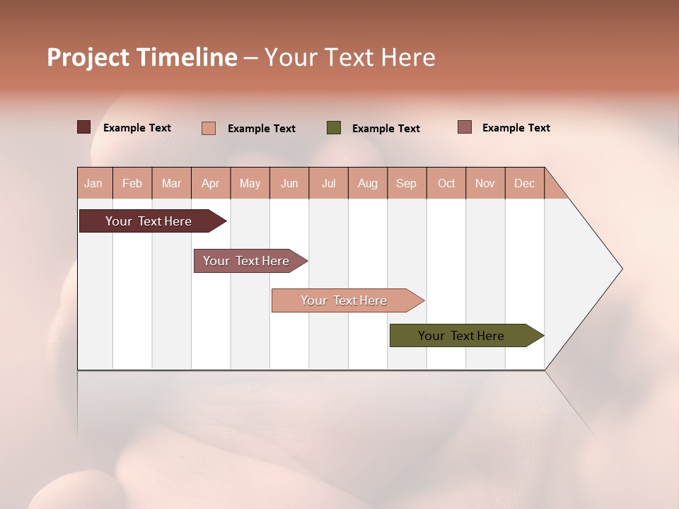 Mother's And Baby's Hands - Sepia PowerPoint Template