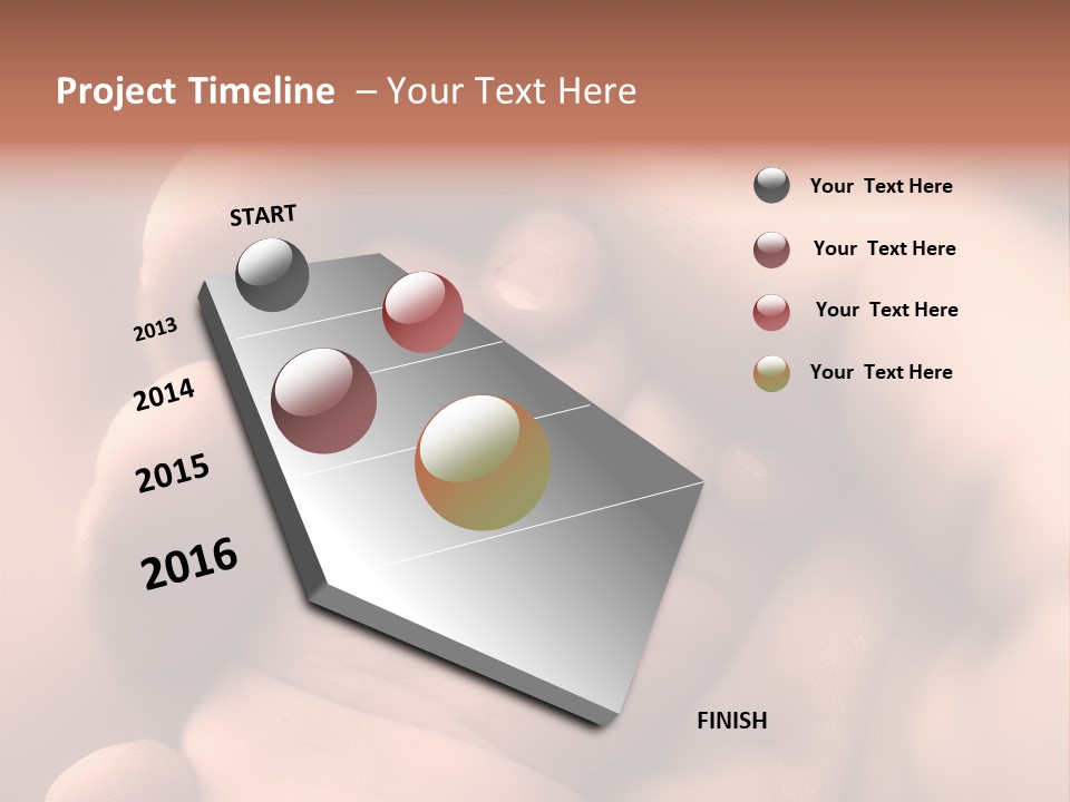 Mother's And Baby's Hands - Sepia PowerPoint Template