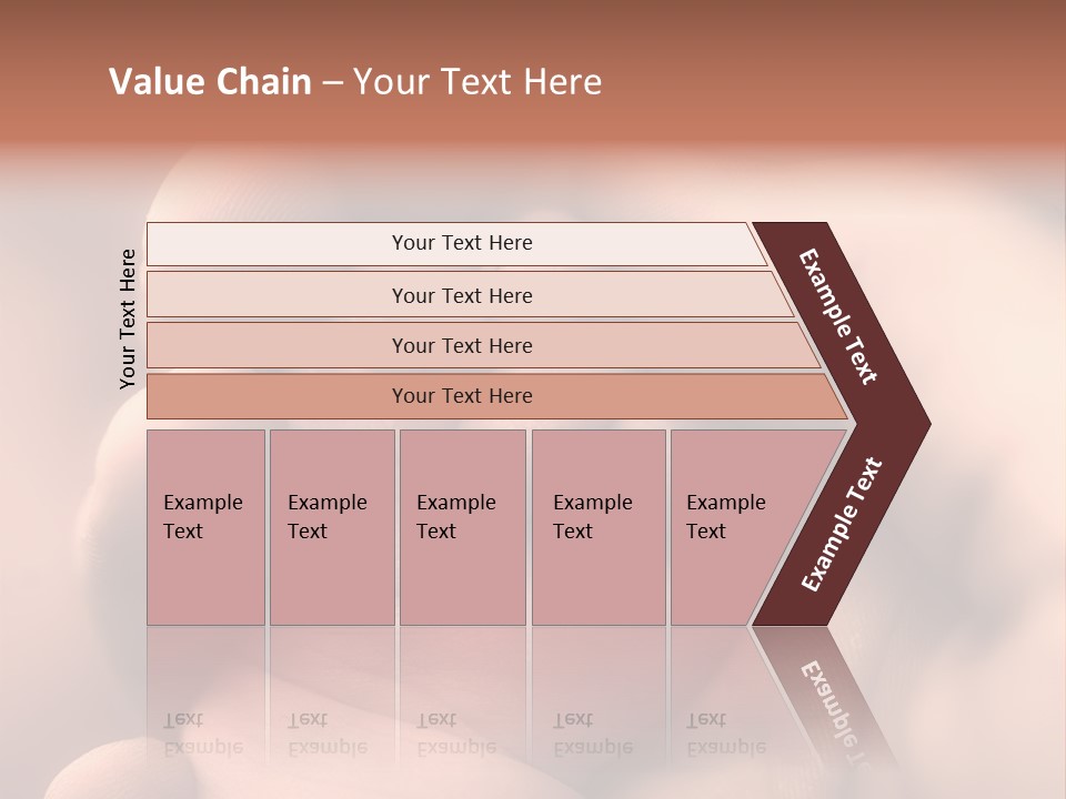 Mother's And Baby's Hands - Sepia PowerPoint Template
