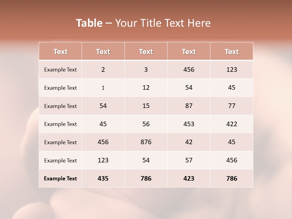 Mother's And Baby's Hands - Sepia PowerPoint Template